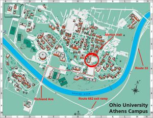 Ohio University Campus Map